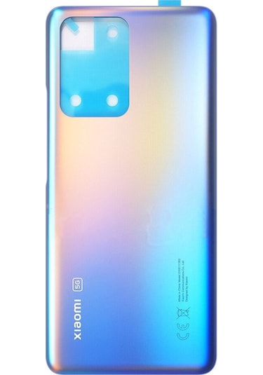 Xiaomi 11T Pro Arka Pil Batarya Kapağı Cam 2107113SG 2107113SI 2107113SR - Mavi