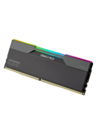 Klevv KD5AGUA80-64A320G Cras V RGB 32 GB (2x16GB) 6400MHz CL32 INTEL XMP 3.0 – AMD EXPO DDR5 Heatsink Obsidian Black Ram