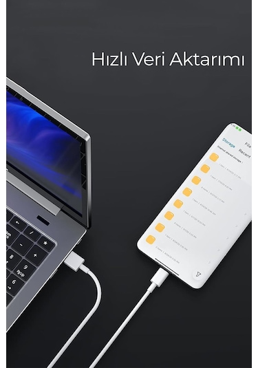 Redmi Note 9s Uyumlu 120w 1 Metre Ultra Hızlı Type-c Şarj Kabl...