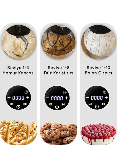 Karaca Mastermaid Chef Ultra D2000W Dijital Ekranlı Mikser