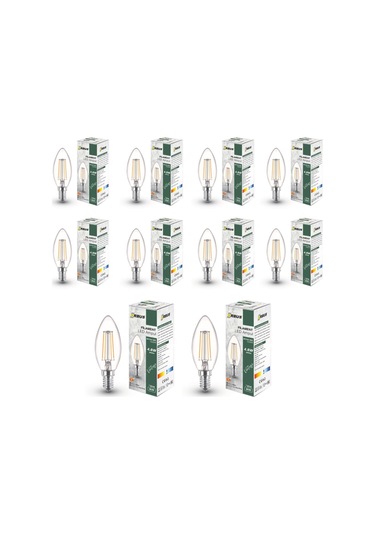 Bcb3 4w E14 Led Ampul Clear Beyaz Işık 400lm 10 Adet