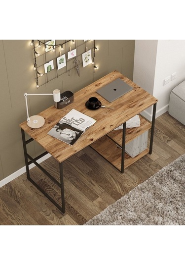 Corr Metal Çalışma Masası Siyah