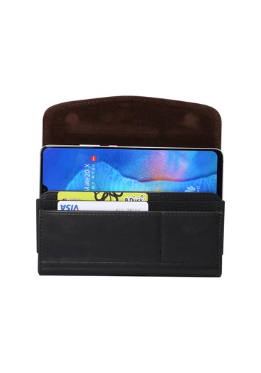 6,3 İnç Kuzu Derisi Cep Telefonu Bel Çantası Kılıfı Kemer Klipsli Manyetik Kilitli Premium Telefon Kılıfı Diğer