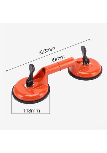 Alüminyum Alaşımlı Çift Pençe Vakumlu Yapıştırıcı Yüksek Taşıma Kapasitesi Ağır Hizmet Seramik Karosu Kaldırıcı Granit Cam İçin