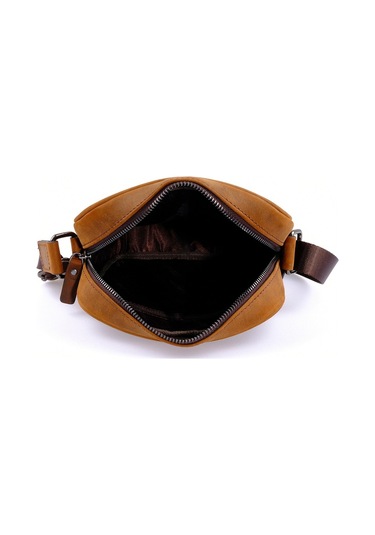 Erkek Hakiki Açık Taba Deri Postacı Çanta Kangaroo K 8875-Zat