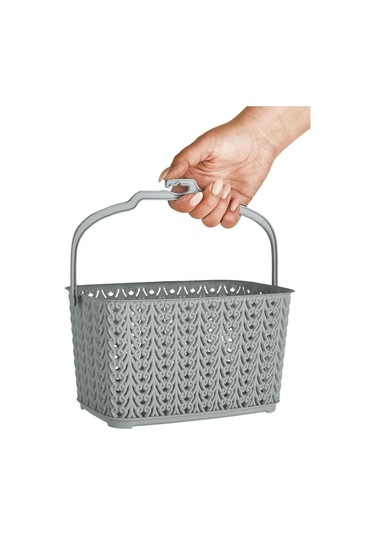 Plast Team Plastik Çok Amaçlı Depolama Sepeti 3 Litre 151978923 Gri