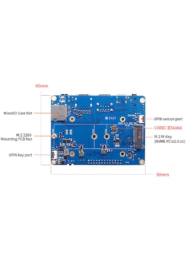 Orange Pi Compute Module 5 Tablet Base Board