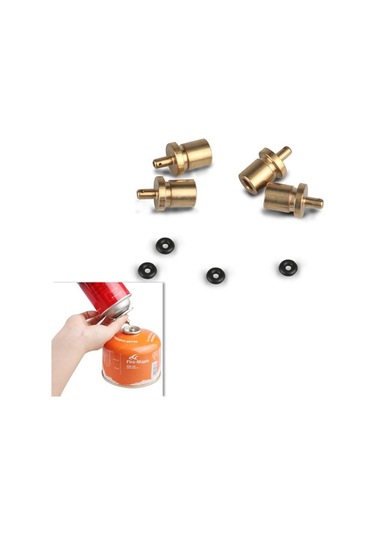 Açık Kamp Gaz Sobası Silindir Gaz Dolum Adaptörü Bakır