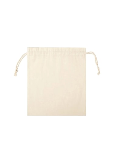 30x37 Medium 5 Adet Bakliyat Saklama Torbası Çok Amaçlı Kese Krem