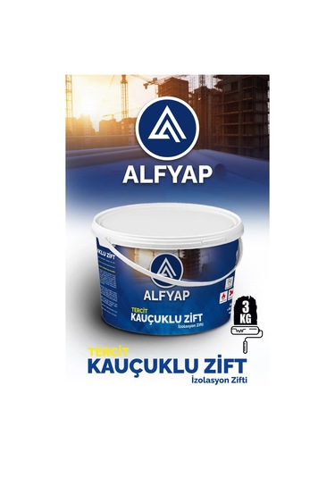 Alfyap Kauçuklu Zift İzolasyon Zifti 3 Kg