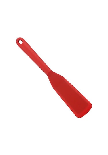 Kırmızı İyi Kızartma Spatula Yapışmaz Aşçı Balık Uzun Saplı Silikon Tava Kızarmış Kürek