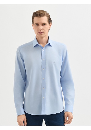Karaca Erkek Slım Fıt Gömlek-açık Mavi 11.25w.04.012 Açik Mavi