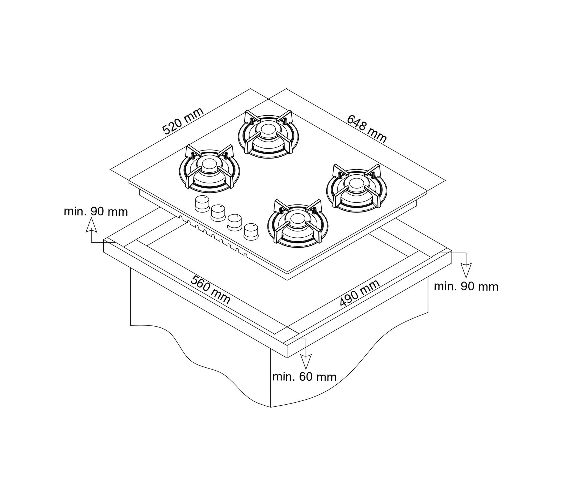 Simfer SB8246 - T3656 - SD8740 Steam Master Gri 3'lü Ankastre Set