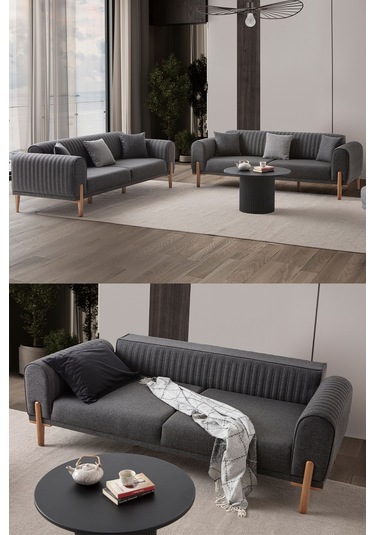 Galata 3 3 Koltuk Takımı Antrasit