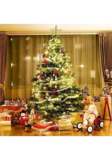 Trendooze 1 Adet Gaojunshop01 Led Noel Işığı 280 Led 8 Mod Ağaç İç Dış Dekorasyon