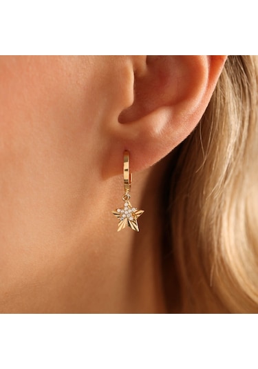 Sembolgold Altın Yıldız Küpe İkili