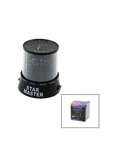 Ay - Yıldız Görselligece Lambası Pilli - Usbli Gün Işık - Renkli Işıkrenk Değiştirme - Manuel Dönerl Çok Renkli