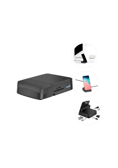 Dizüstü Bilgisayar Ve Tablet İçin 8-1 Arada Usb Adaptör Telefon Tutucu Çok Fonksiyonlu Genişleme