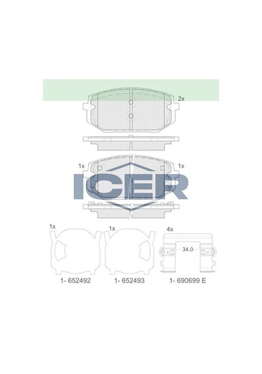 Icer Fren Balatası Ön Hyundaı Tucson Iv