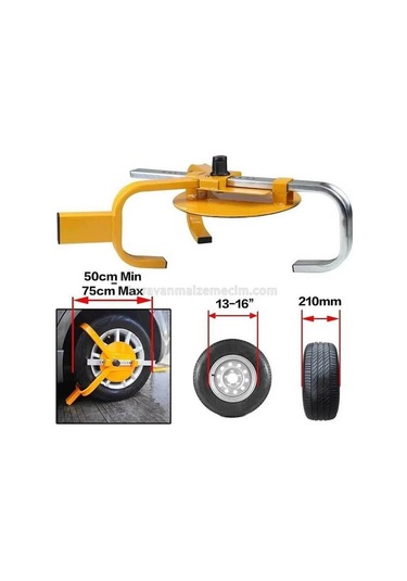 Wsc Römork Ve Çekme Karavan Tekerlek Kilidi Örümcek Tip-452