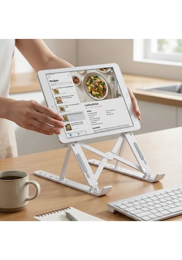 River World Tablet Ve Telefonları Tutmak İçin Katlanır Ayarlı Plastik Stand Renkli