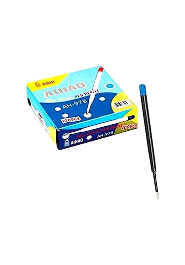 Aihao Tükenmez Kalem Yedeği 97-b Mavi 10 Adet Mavi