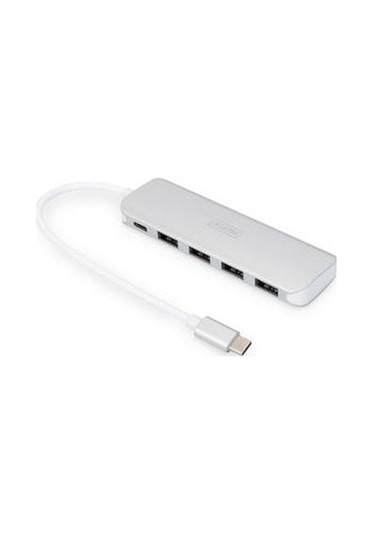 Digitus 4 Port USB 3.0 Hub 4 x USB 3.0 USB-A Dişi Konnektör (USB Çevre
Ürünü) 1 x USB Tip C Pd (Power Delivery) Port 1 x USB Tip C