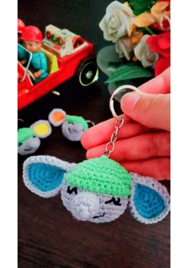 Dukakidstoys Amigurumi Şapkalı Minik Fil Anahtarlık Aksesuar Hedi