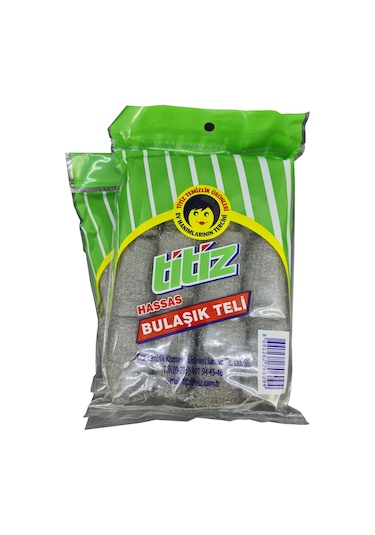 Titiz Hassas Bulaşik Teli Gri 12 Adet