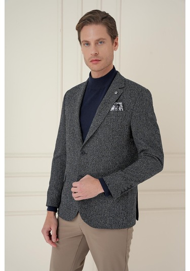 C 692 Slim Fit Siyah Spor Ceket Siyah