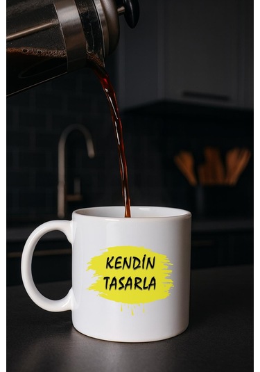 Kendin Tasarla Bardak - Kişiye Özel Bardak Satıya Sor 2 Düz Beyaz Kupa