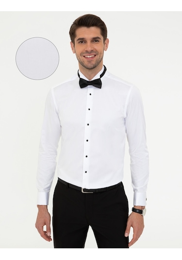 Pierre Cardin Erkek Beyaz Gömlek Smokin 50246037-vr013 Beyaz