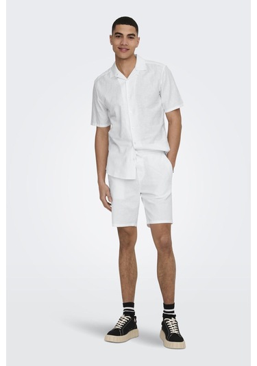 Only & Sons Erkek Gömlek 22025116 Beyaz Beyaz
