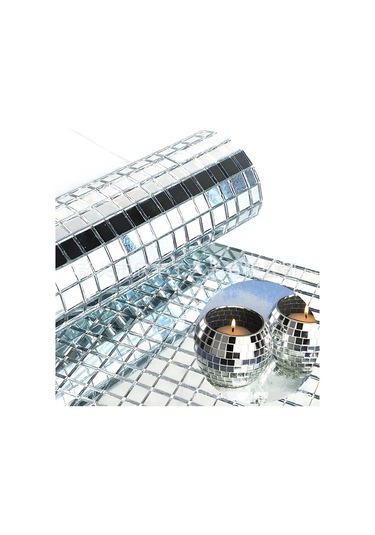 Conflate Aynalı Mozaik Çıkartma Gümüş 1 Adet 201742008 Gri