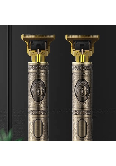 Dianziye Altın T9 Tıraş Makinesi, Titanyum Uç, 0mm Ultra-kısa, Usb Şarjlı, 3 Saat Çalışma Süresi, Profesyonel Ve Ev Kullanıma Uygun Altın