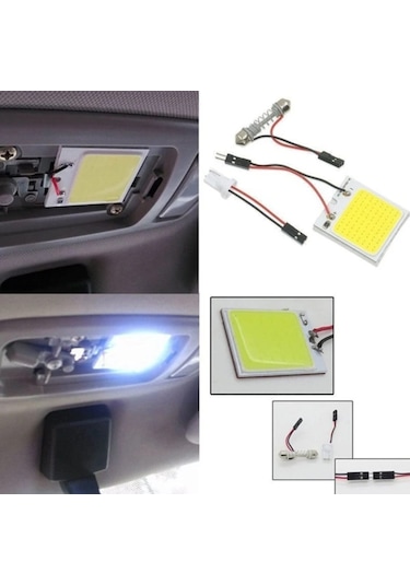Araç İçi Oto Aydınlatma Tepe Lambası 36 Smd Led Tavan Lamba