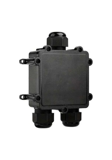 Fastbuy Tanoscco Parlak Metal Ve Plastik 3 Yollu 6 Pin M25 Dis Mekan Kutusu Siyah 14mm Kablo