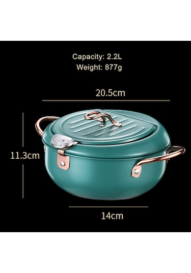 Derin Kızartma Tencere Paslanmaz Çelik Kızartma Makinesi Termometre