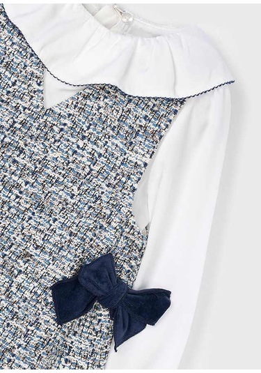 Mayoral 4990-36 Kız Çocuk Lacivert Elbise Lacivert