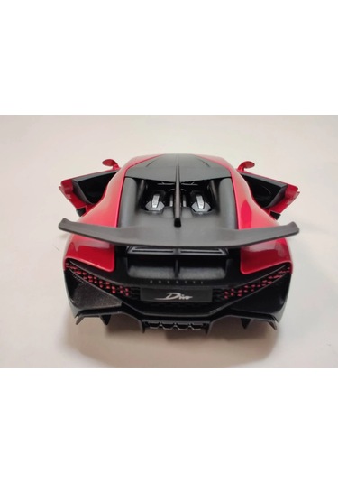 Kinsmart 1:36 Ölçek Metal Bugatti Divo Diecast Çek Bırak Araba Kırmızı