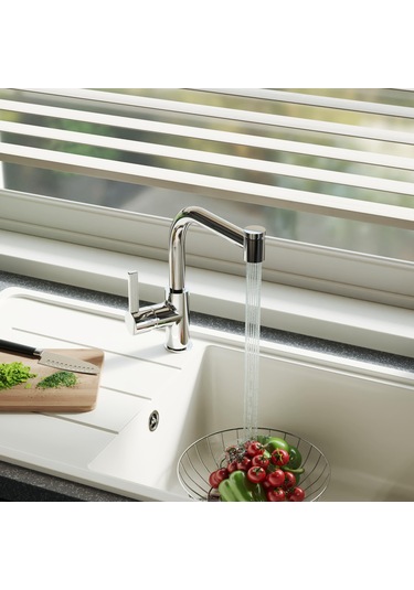 Adell Kelvin 15731121 T Spiralli Mutfak Bataryası Krom