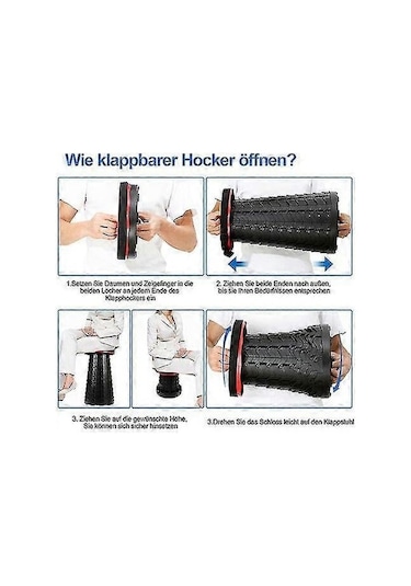 Bloomnest Kırmızı Altın-siyah Katlanır Sandalye 150kg Açık Hava Kullanım İçin Altın - Siyah