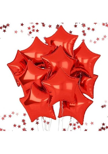 Yıldız Folyo Balon Kırmızı 18 Inc Kırmızı