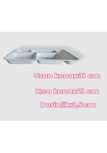 REİS 5 Bölmeli Kahvaltılık ve Diyet Tabağı