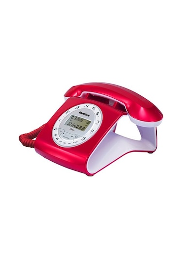 Multitek Retro Cid Masaüstü Telefon Turuncu