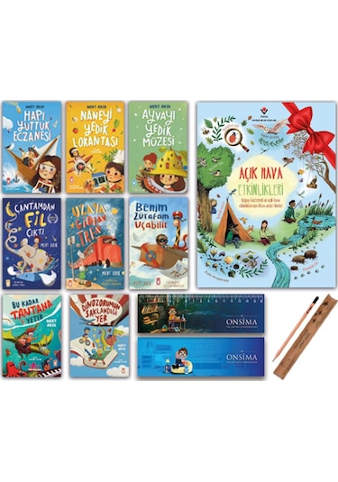 Timaş Çocuk 1 Ve 2 Sınıf Hikaye Seti 9 Kitap - Hapı Yuttuk Eczanesi - Bu Kadar Tantana Yeter Mert Arık Full Set