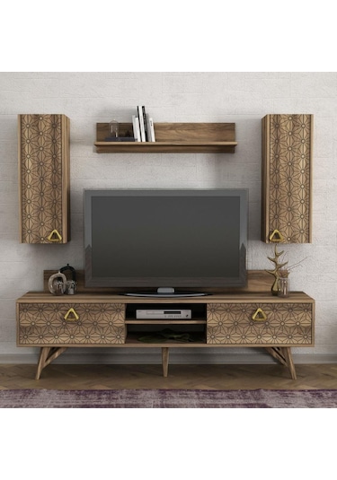 Dekorister Exclusive Yakamoz Tv Ünitesi Ceviz Dekorister Exclusive Yakamoz Tv Ünitesi Ceviz