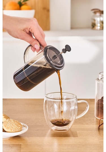 Karaca Alina French Press Gri 350 Ml Gri
