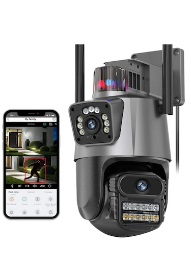 Yeni 8mp 8k Ptz Wifi Ip Kamera Çift Lens Aı Hareket Algılama
