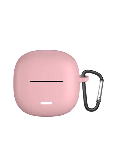 Microsonic Xiaomi Redmi Buds 6 Lite Kılıf Askılı Mat Silikon Rose Gold